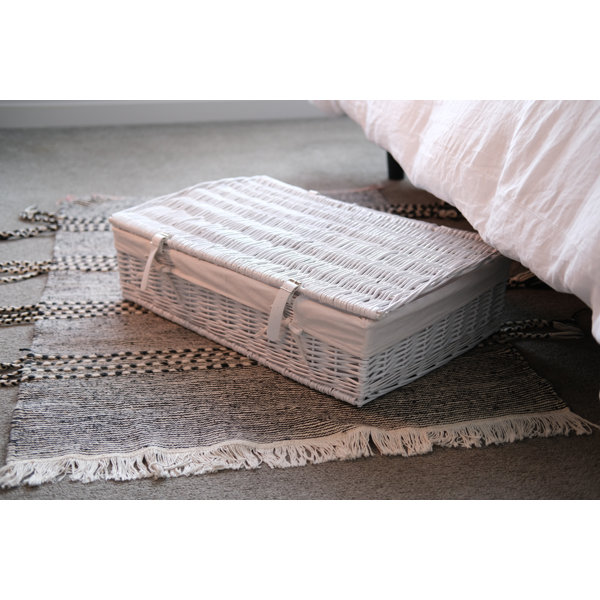 Rosecliff Heights Wicker Underbed Storage with Lid & Reviews Wayfair